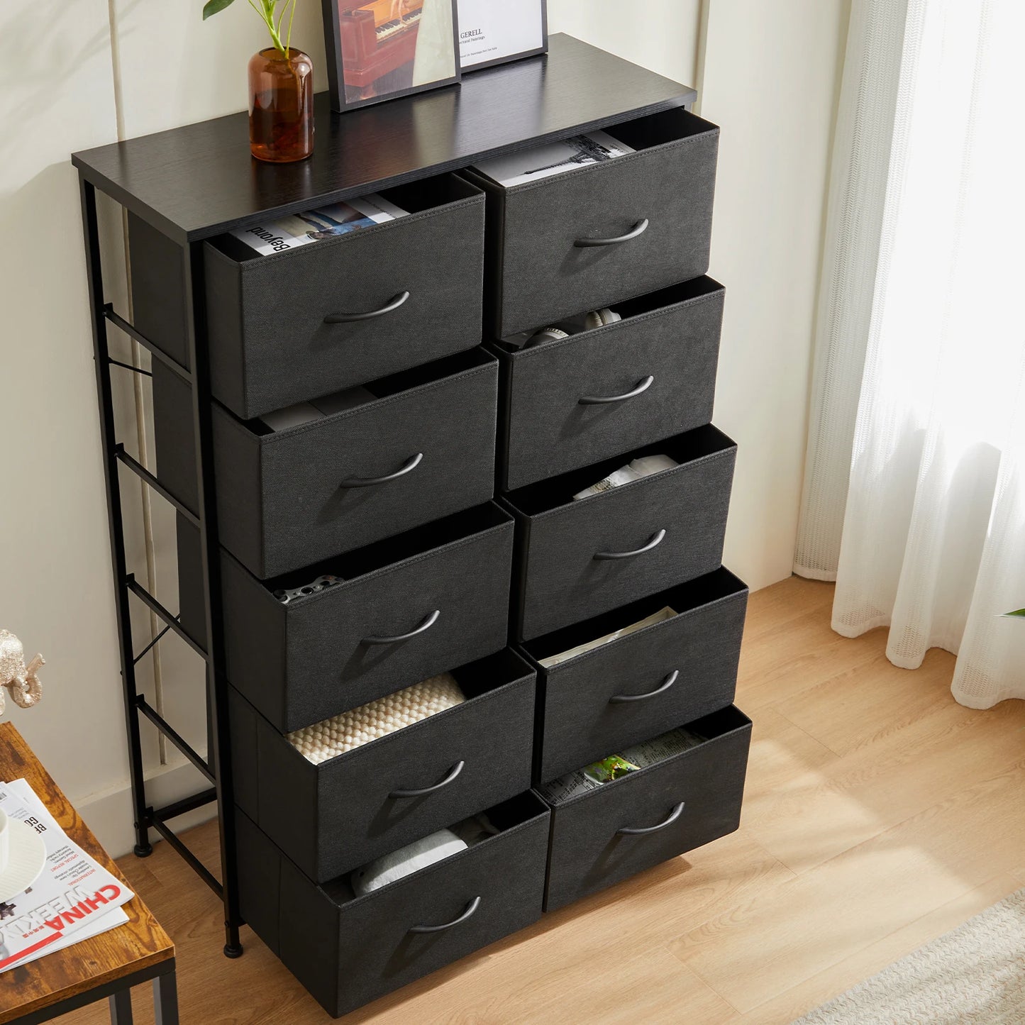 MCQ 10 Drawer Living Room Storage Cabinet Minimalist Dresser