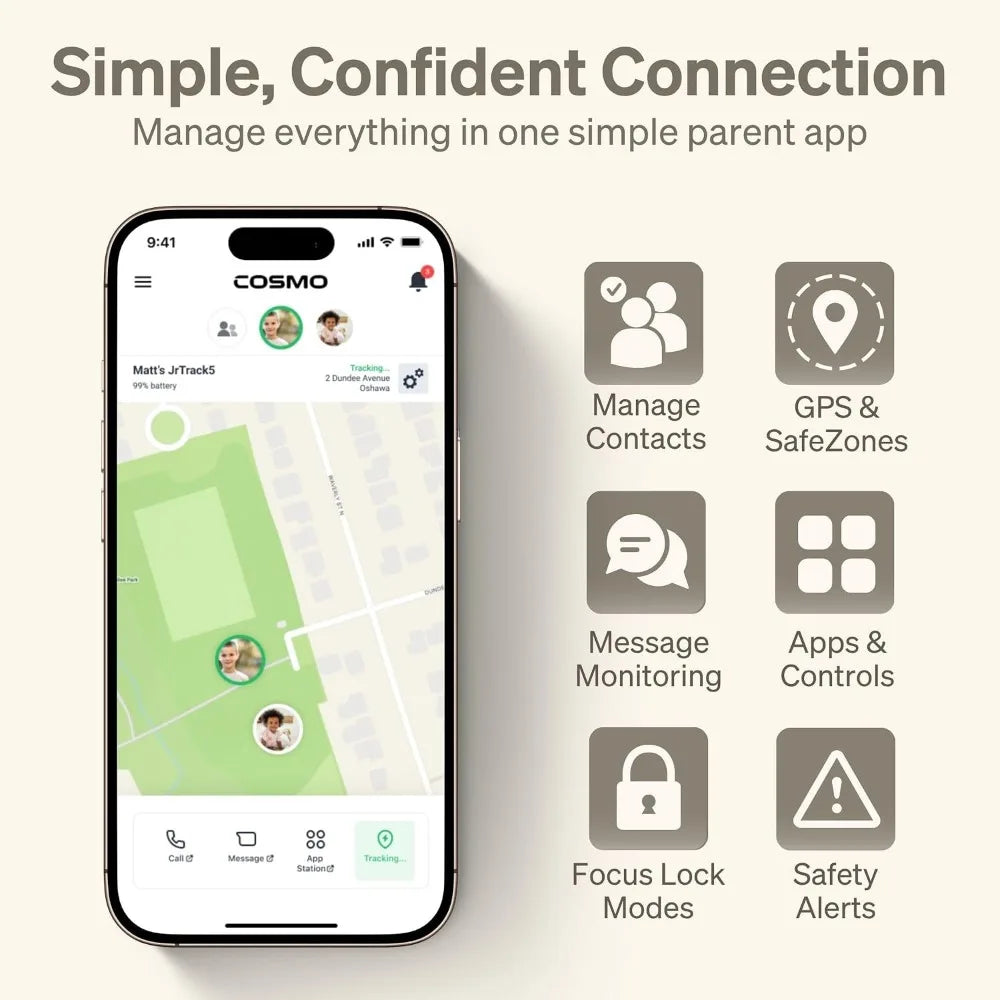 Children's Smart Watch GPS Tracking Calls Text Parental Controls SOS