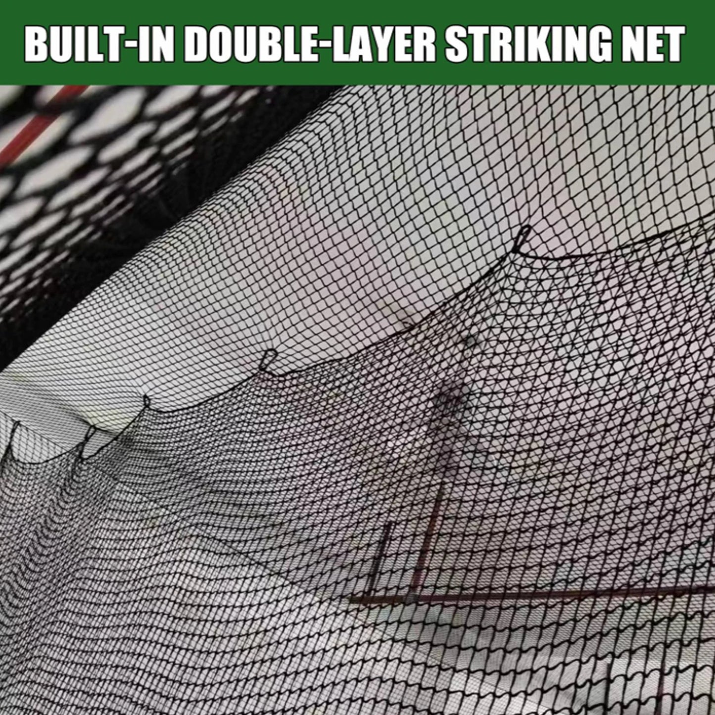 Golf Hitting Net Foldable Portable Batting Cage For Indoor Outdoor Training