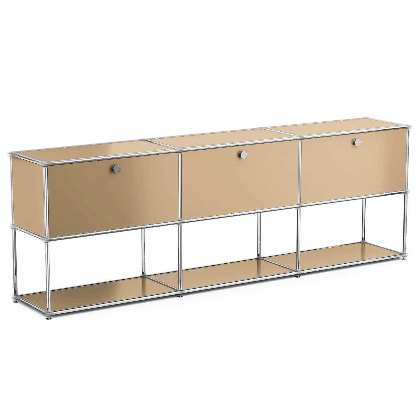 Modern Stainless Steel Storage Cabinet For Living Room TV Stand