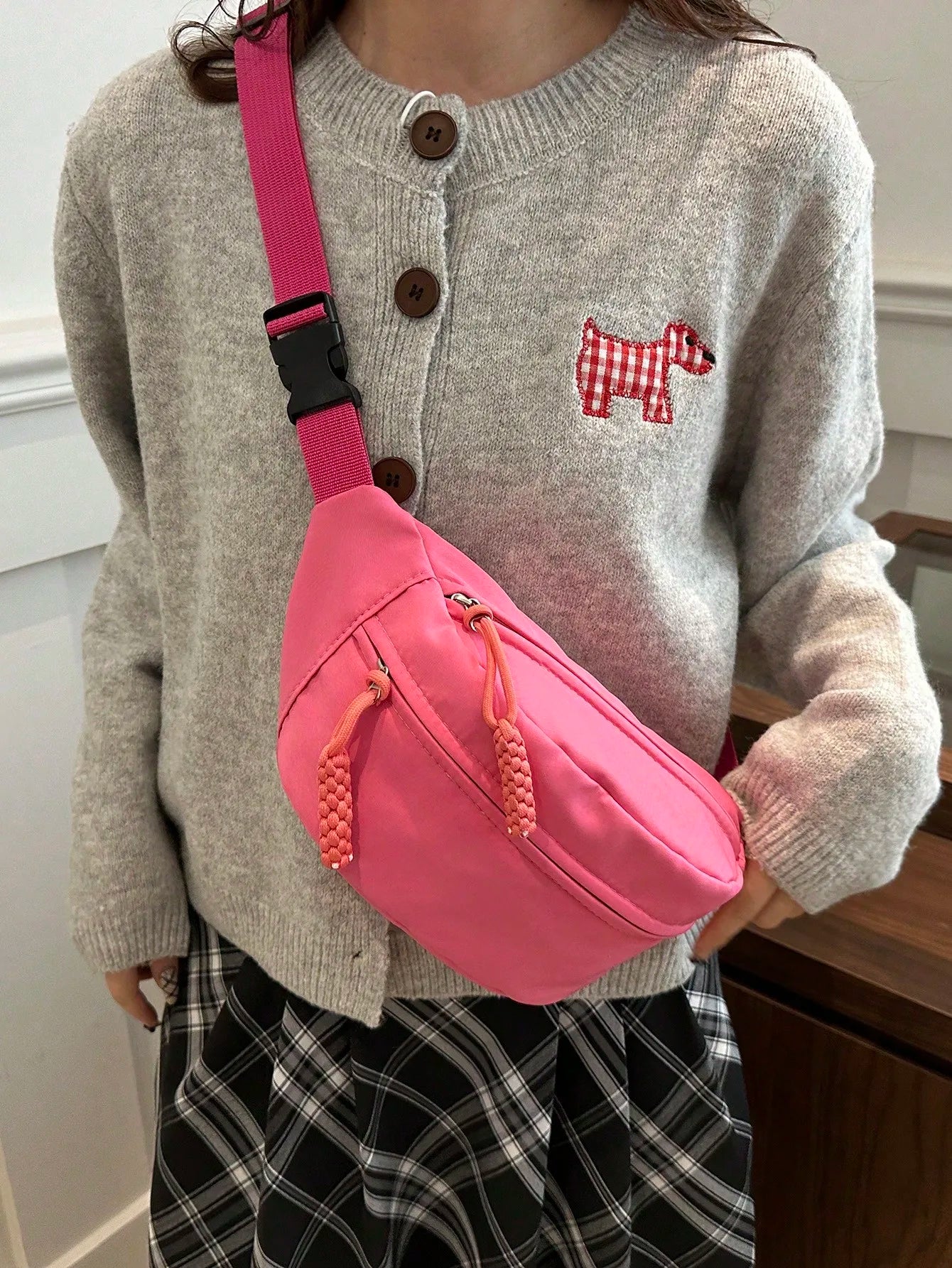 Women's Canvas Shoulder Bag Crossbody Purse For Outdoor Sports