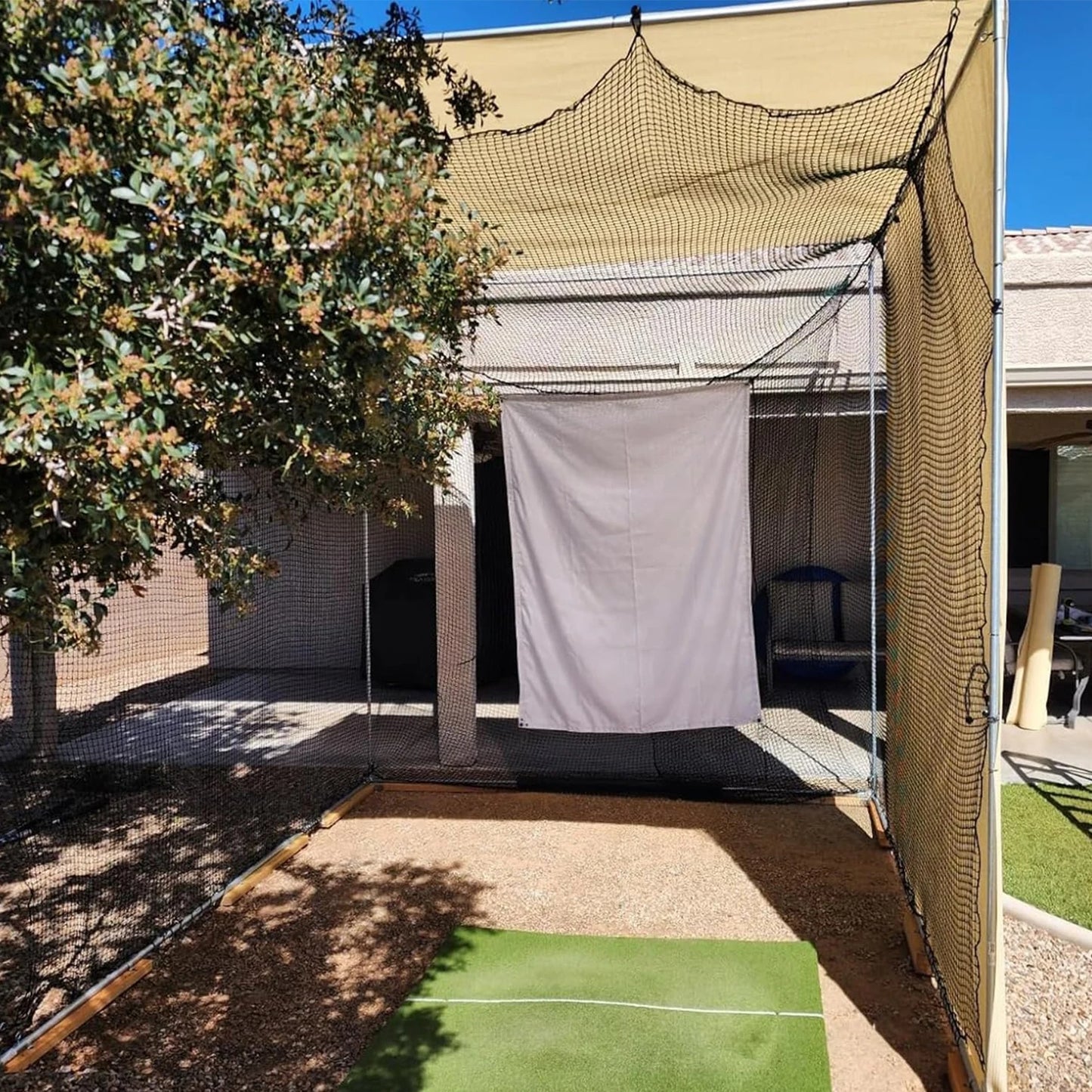 Golf Hitting Net Foldable Portable Batting Cage For Indoor Outdoor Training