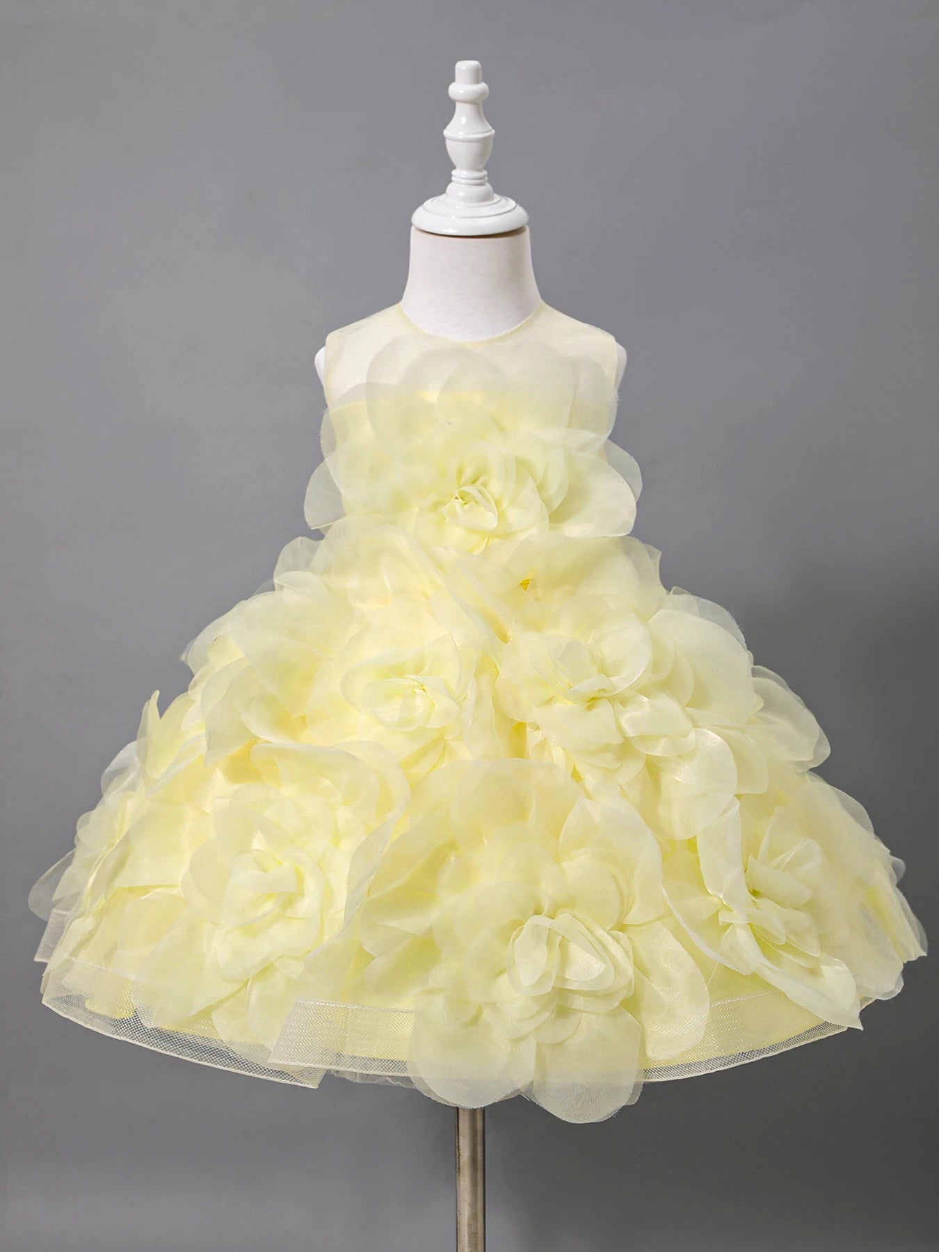 Girls Princess Dress Luxury Sleeveless Party Evening Gown