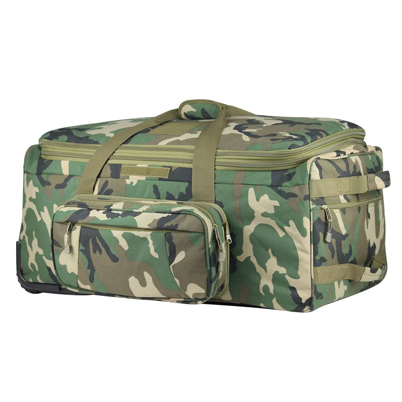 Q Tactical Rolling Duffel Bag for Travel and Camping Luggage