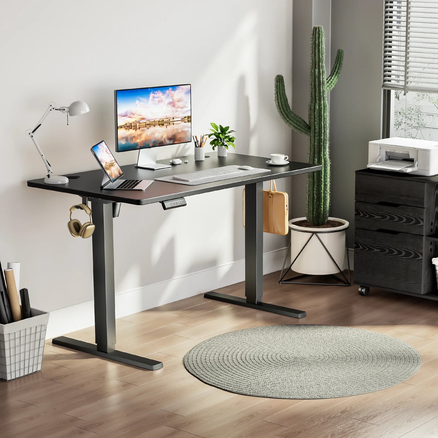 JHK Ergonomic Electric Standing Desk Height Adjustable Workstation