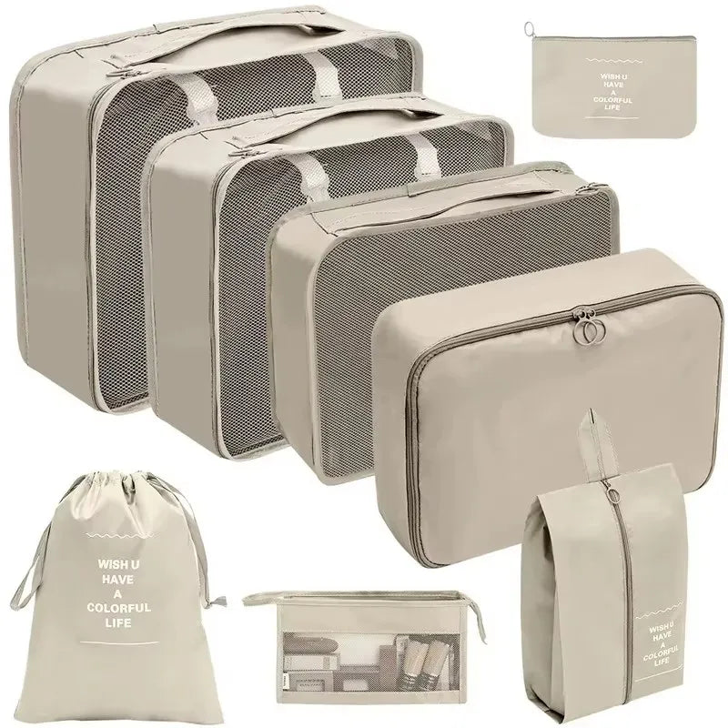 Travel Organizer Packing Cubes Set 7 To 11 Pcs Polyester Bags