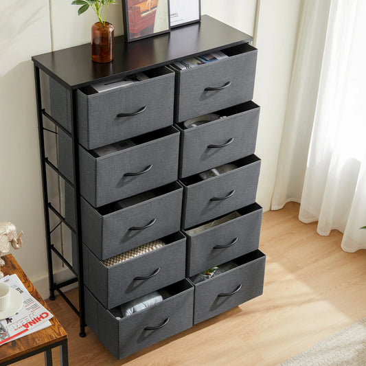 Mcq Modern Living Room Multi Drawer Storage Dresser Cabinet