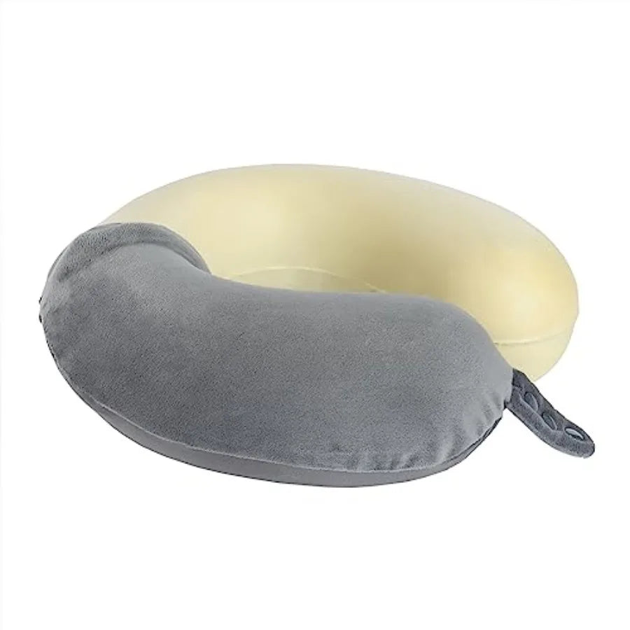 Memory Foam Travel Neck Pillow For Head Support Adjustable Comfort