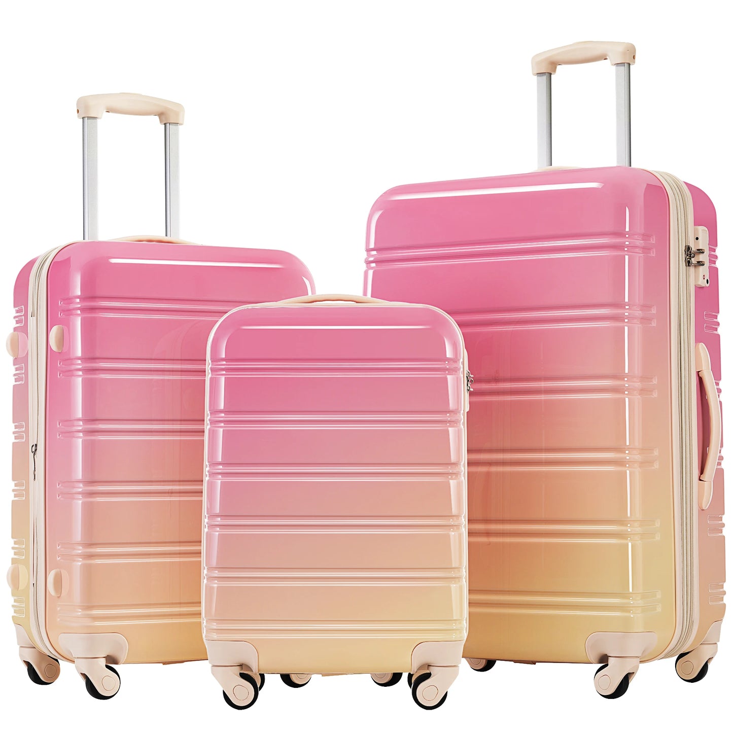 Hardshell Luggage Set 3 Piece Expandable Lightweight Spinner Wheels TSA Lock