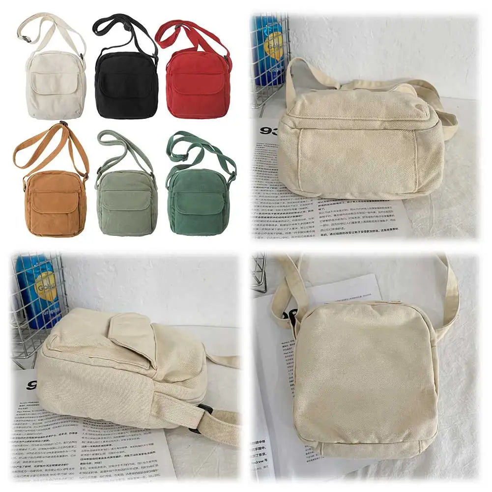 Canvas Crossbody Bag For Women Adjustable Strap Satchel Purse Travel
