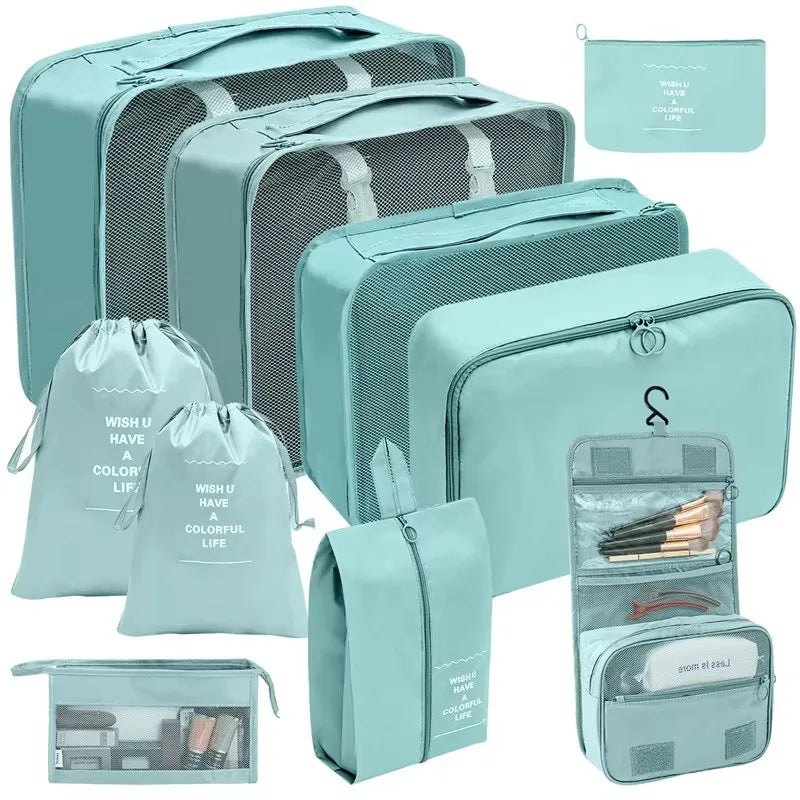 Travel Organizer Packing Cubes Set 7 To 11 Pcs Polyester Bags