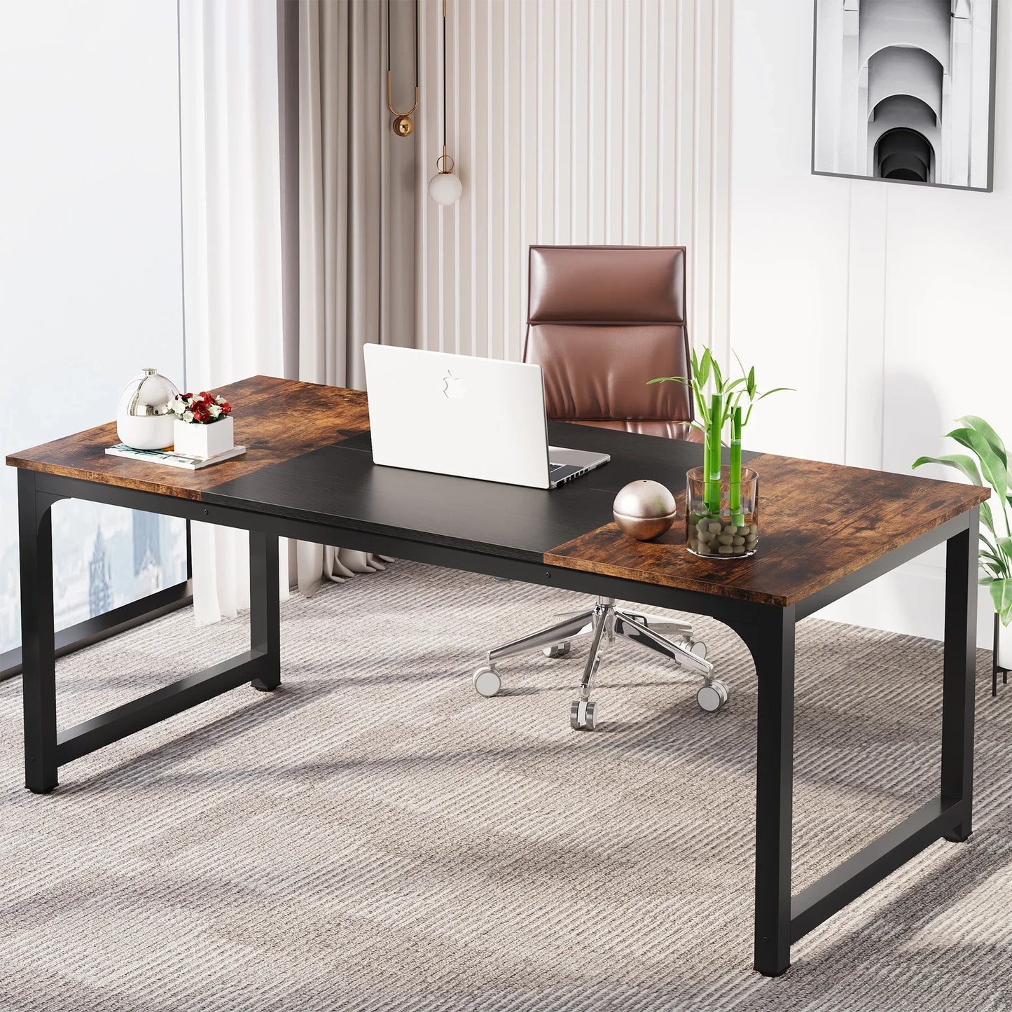 Tribesigns Modern Computer Desk for Home Office Workstation
