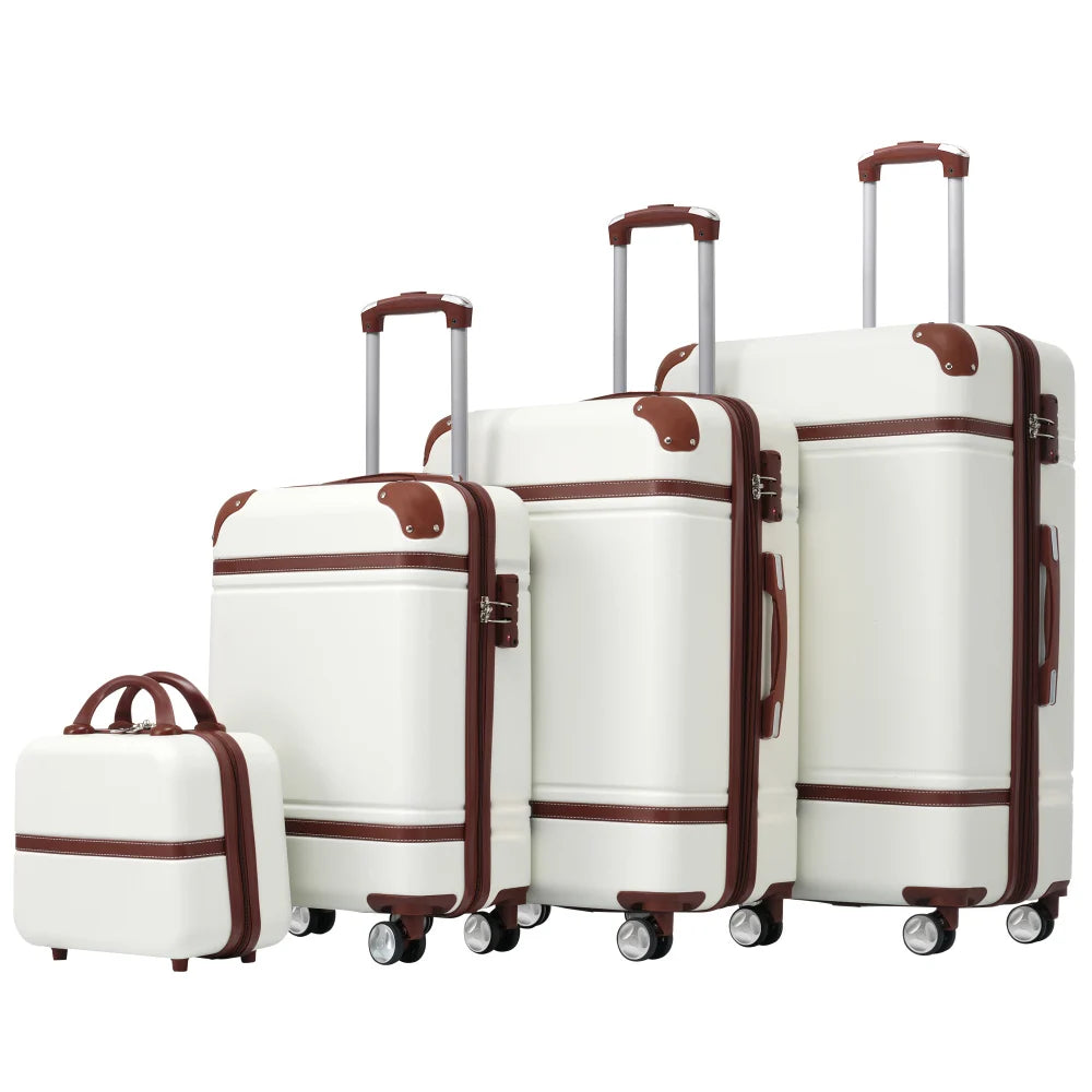 Expandable Hardside Luggage Set 4 Piece Spinner With TSA Lock