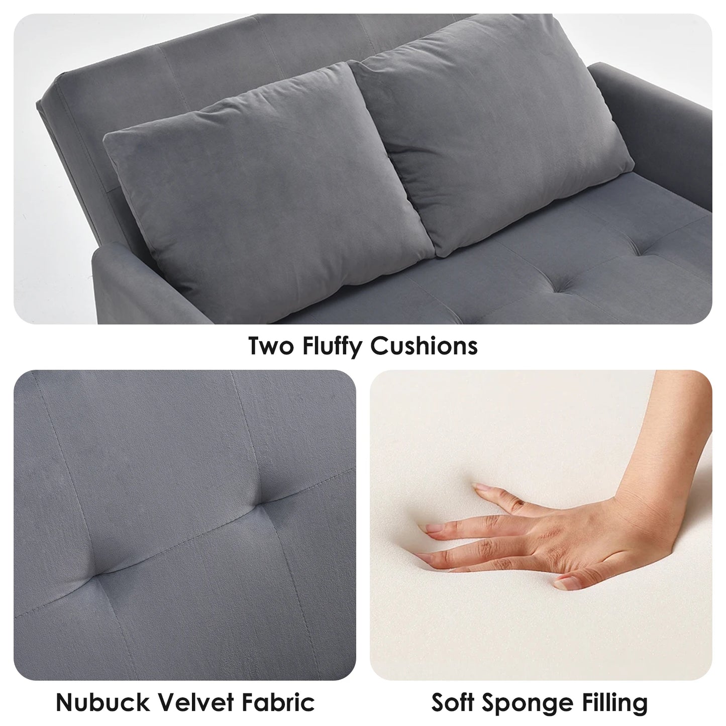 Someet Convertible Sleeper Chair Bed With USB Charging Port