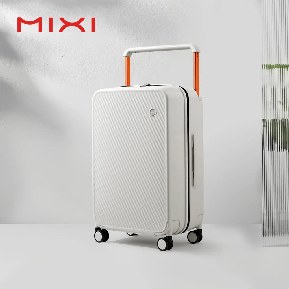 Mixi Gorgeous Wide Handle Hardside Suitcase Carry On Cabin Luggage