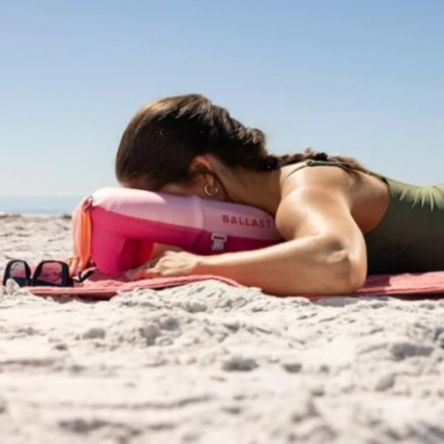 Inflatable Neck Pillow for Travel Airplanes Beach and Pool