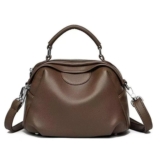 Anti Scratch Structured Handbag Magnetic Buckle Top Handle For Women