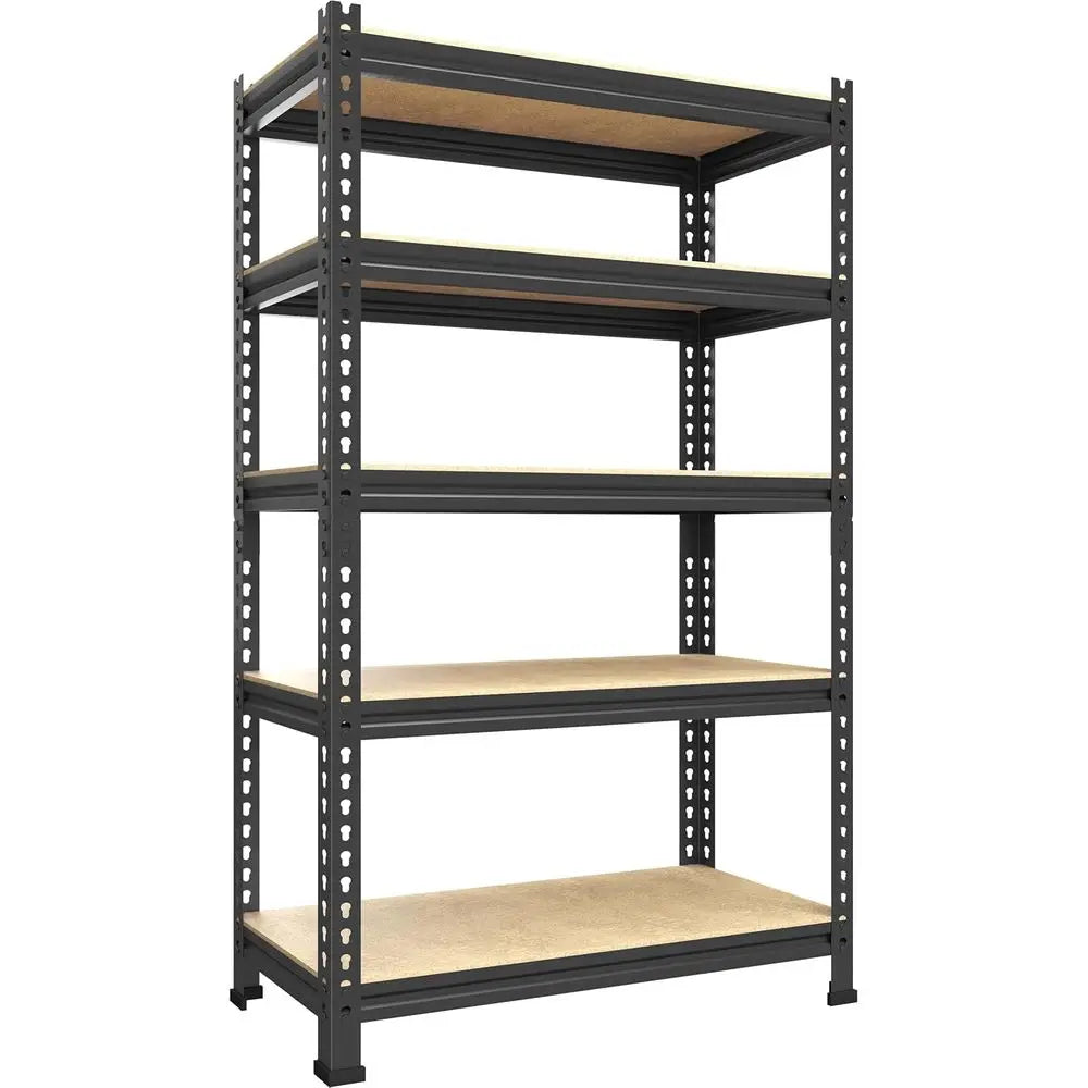 PrimeZone 5 Tier Adjustable Garage Storage Shelving Heavy Duty Rack