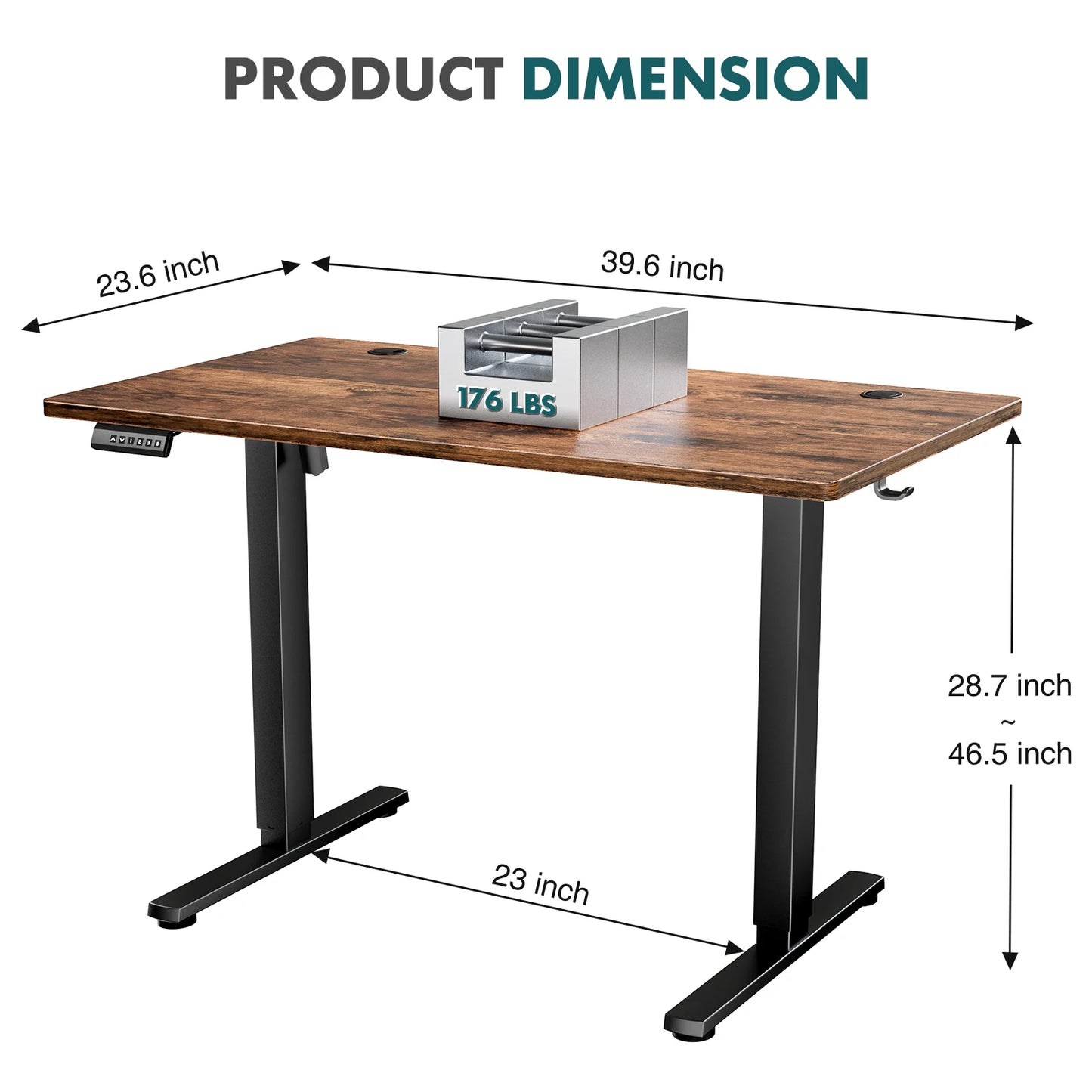 JHK Ergonomic Electric Standing Desk Adjustable Height Computer Desk